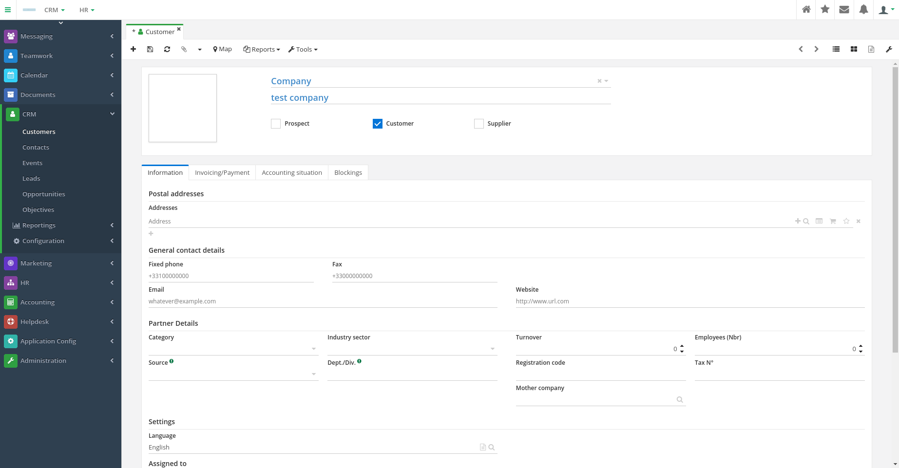 Axelor CRM