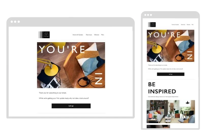 mobile email layouts