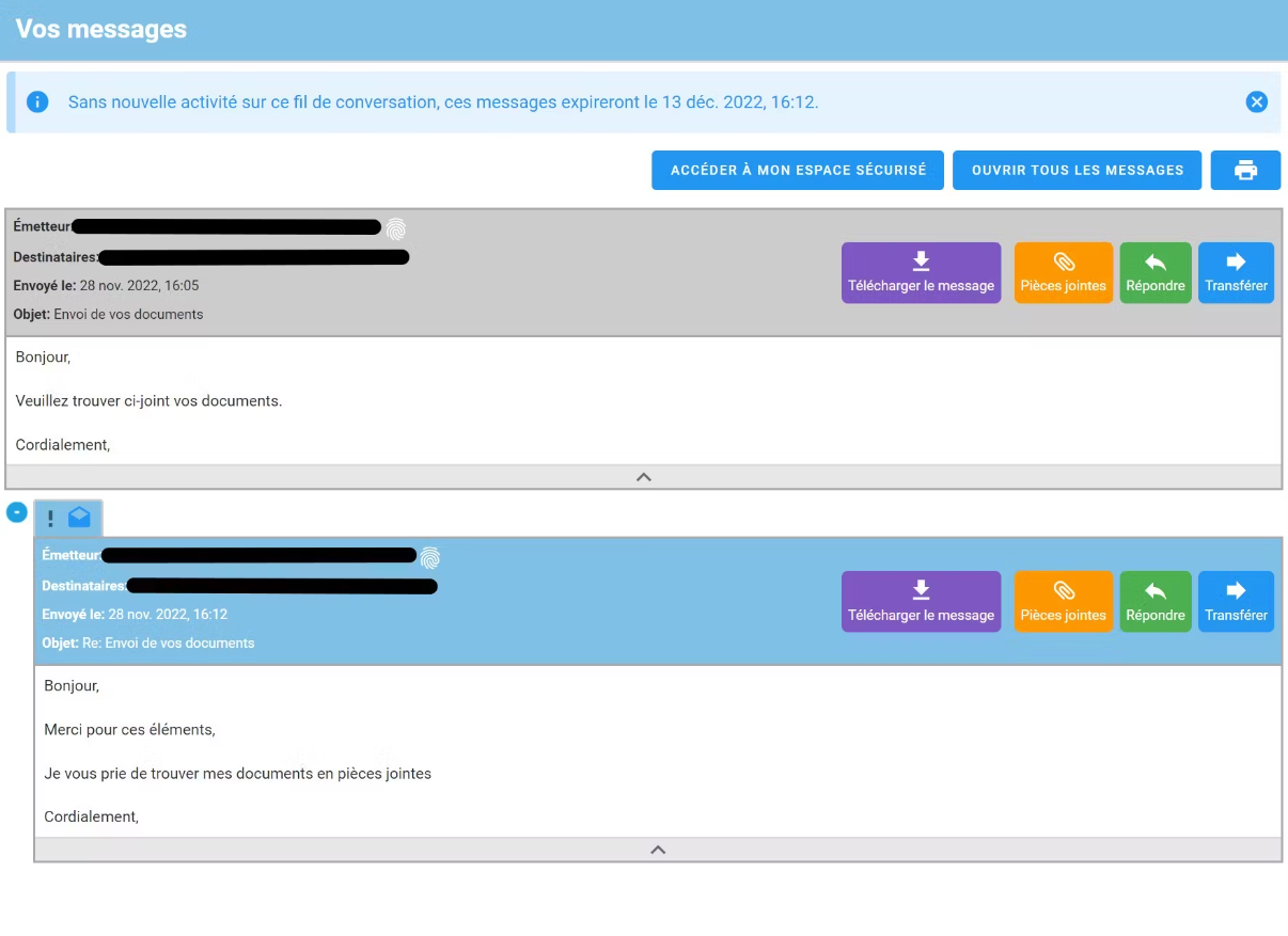 Transfert de fichier sécurisé : BlueFiles