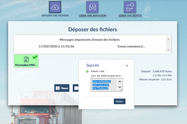 Transfert de fichier sécurisé : FileSender