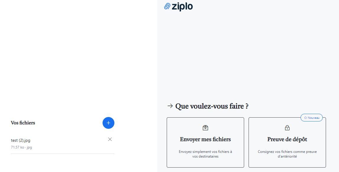 Transfert de fichier sécurisé : Ziplo
