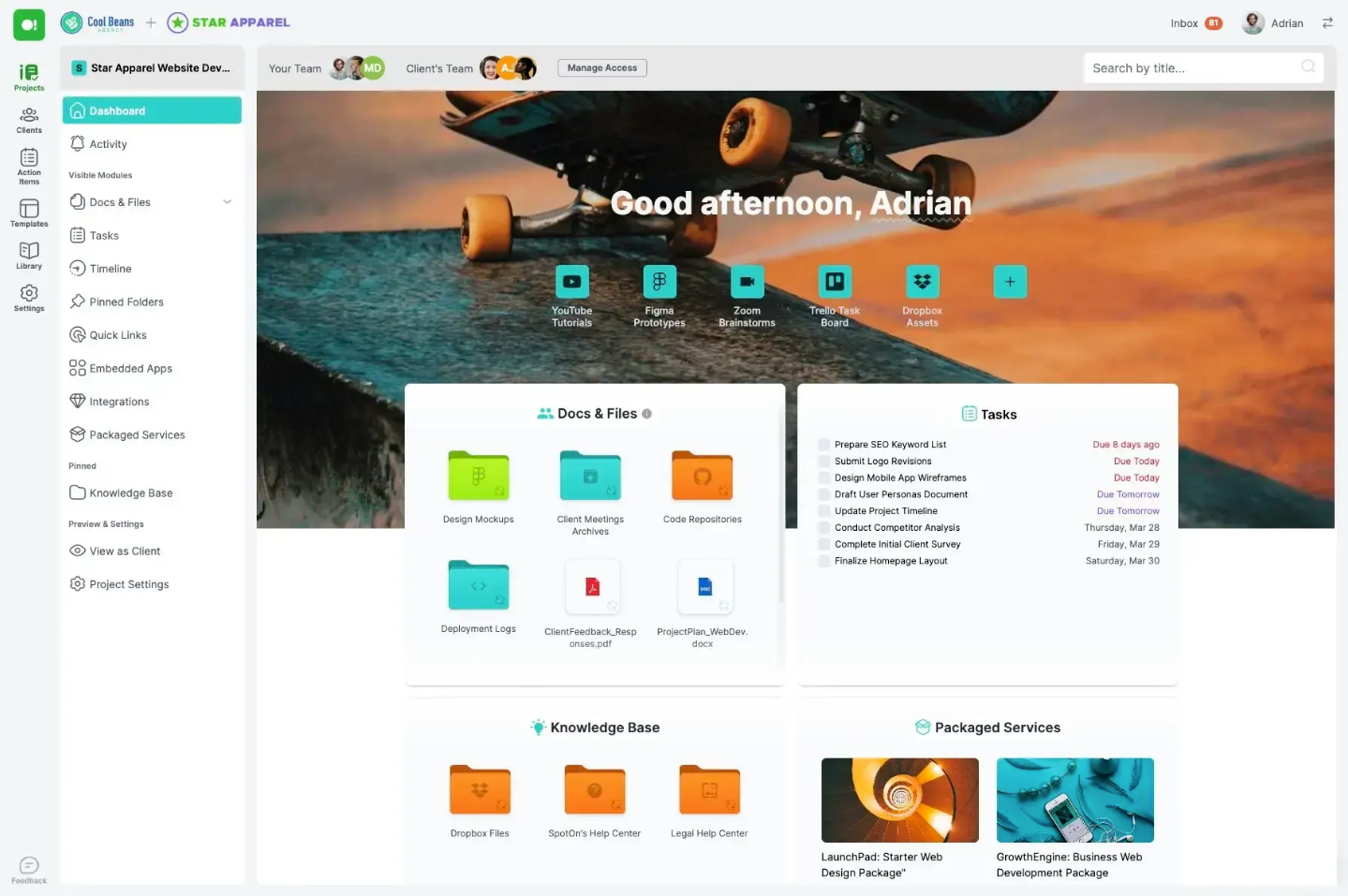 Portail client : SuperOkay
