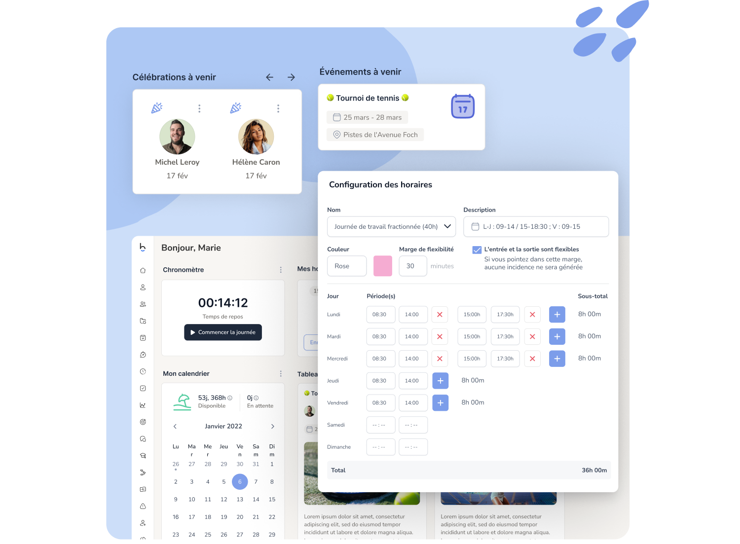 Logiciel GTA : Bizneo Time Manager