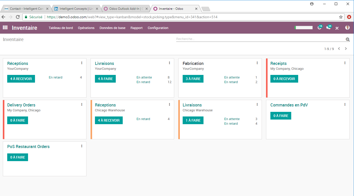 Meilleur logiciel gestion de stock : Odoo