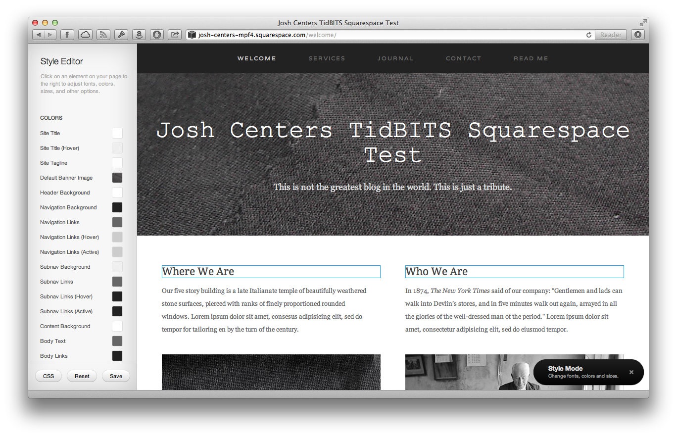 Alternative Shopify : Squarespace