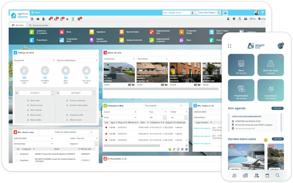 crm immobilier : Adapt Immo