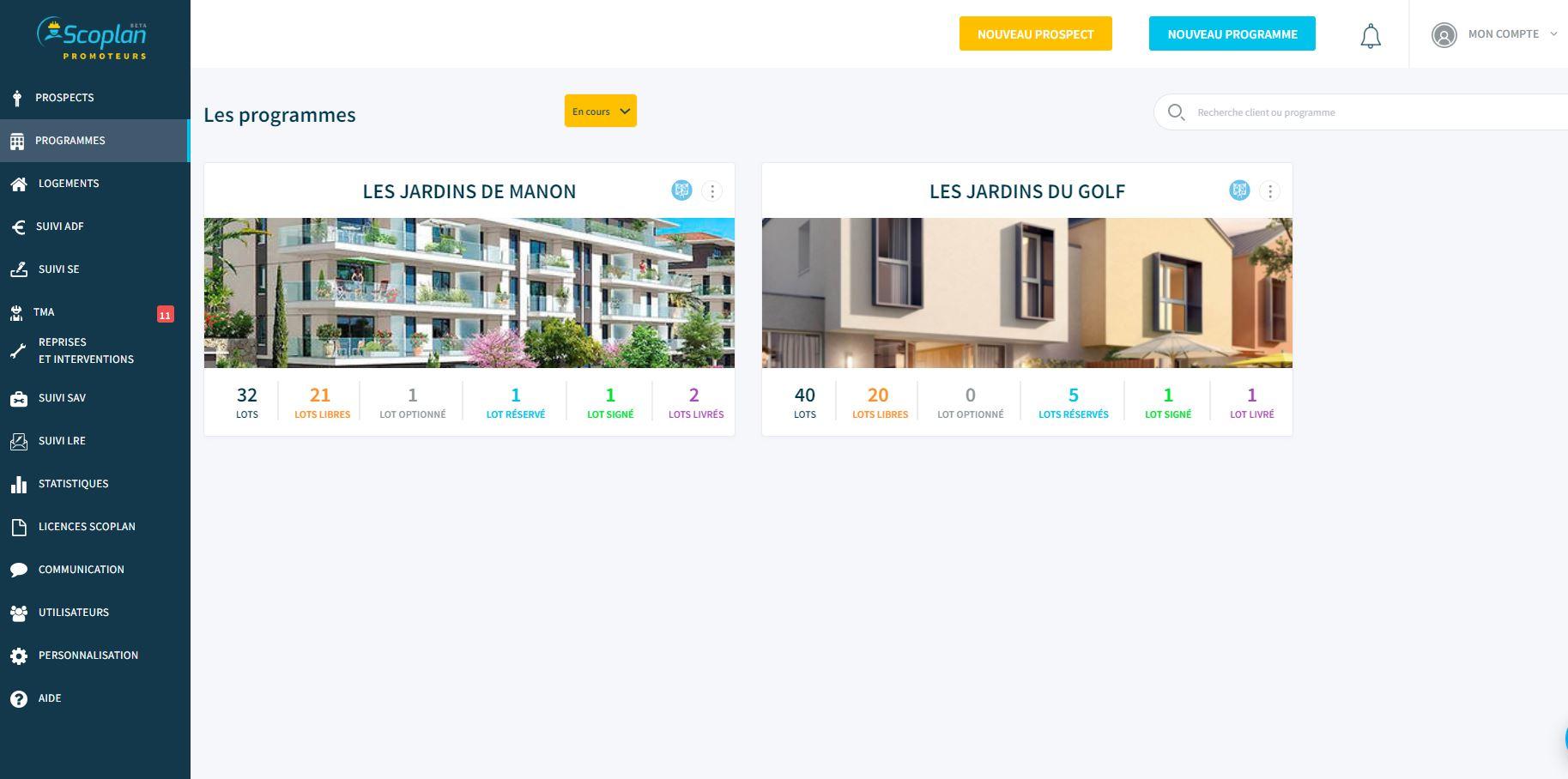 crm immobilier : scoplan