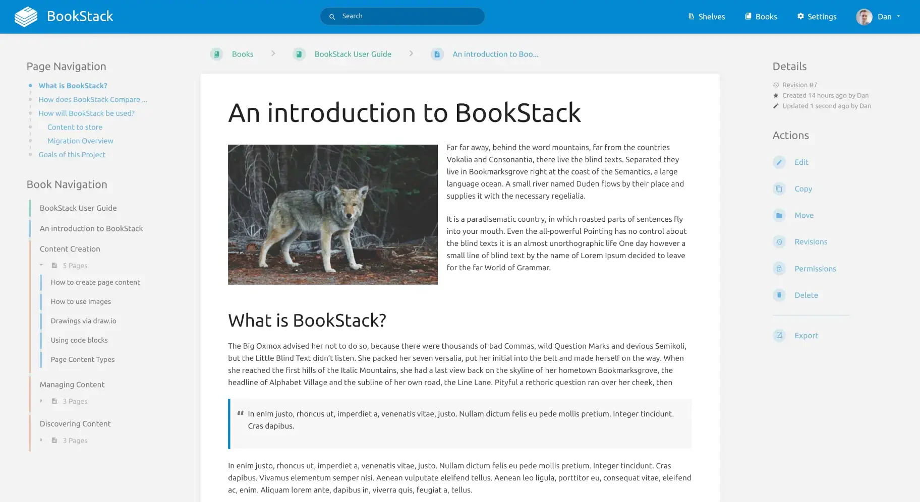 page BookStack page BookStack