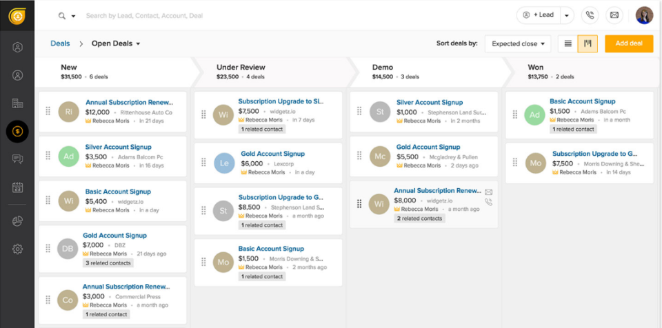 logiciel crm gratuit : freshsales