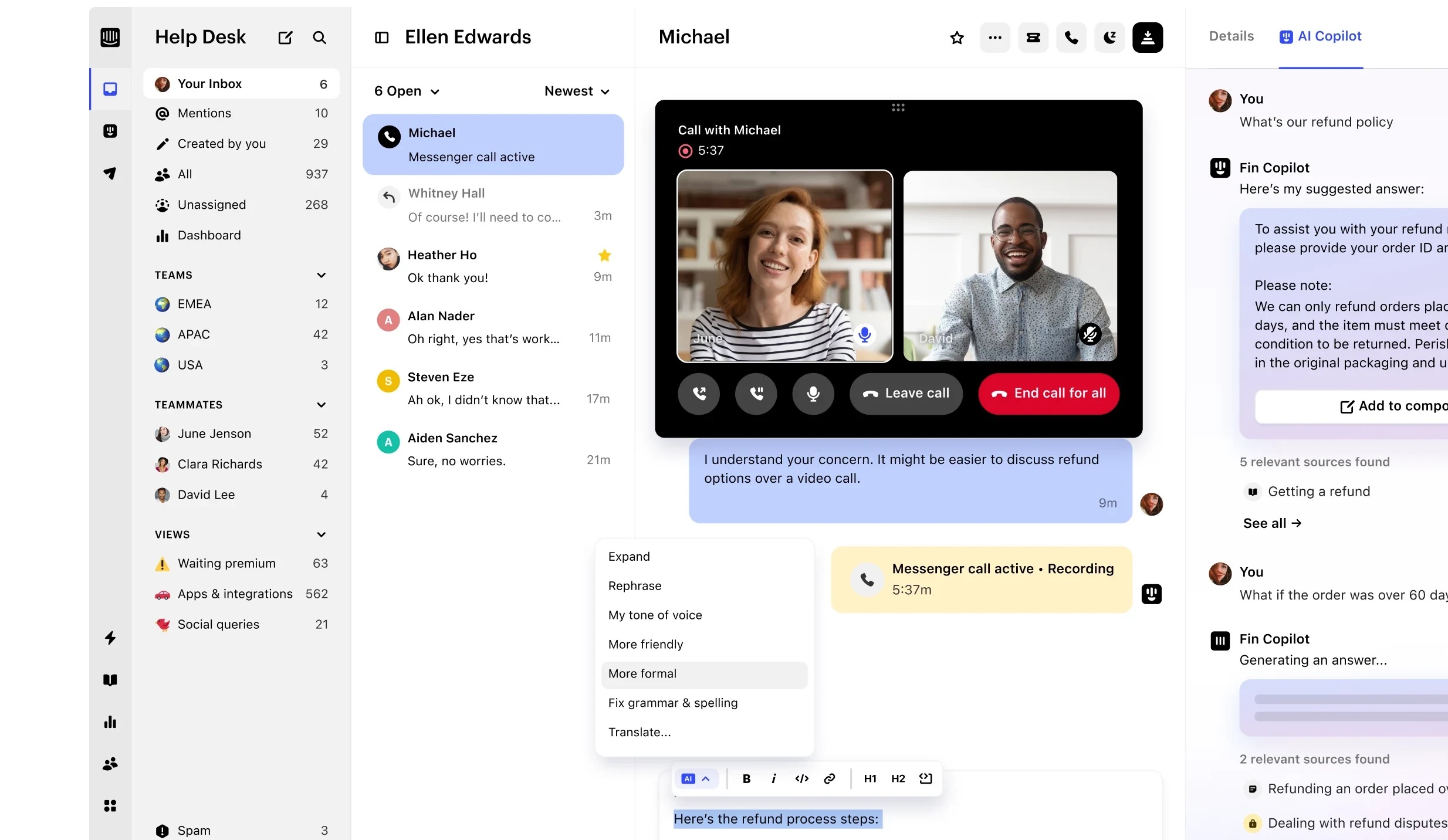 intercom exemple