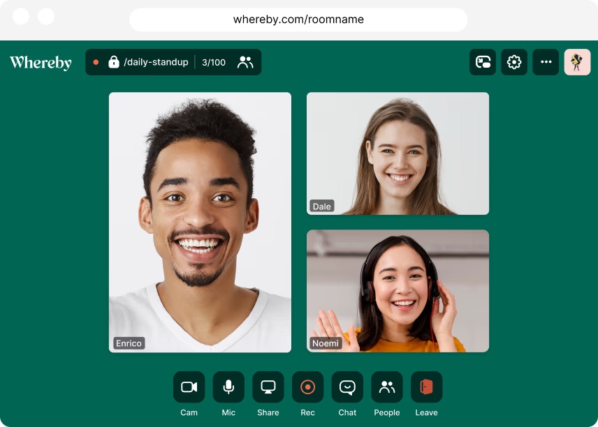 whereby interface
