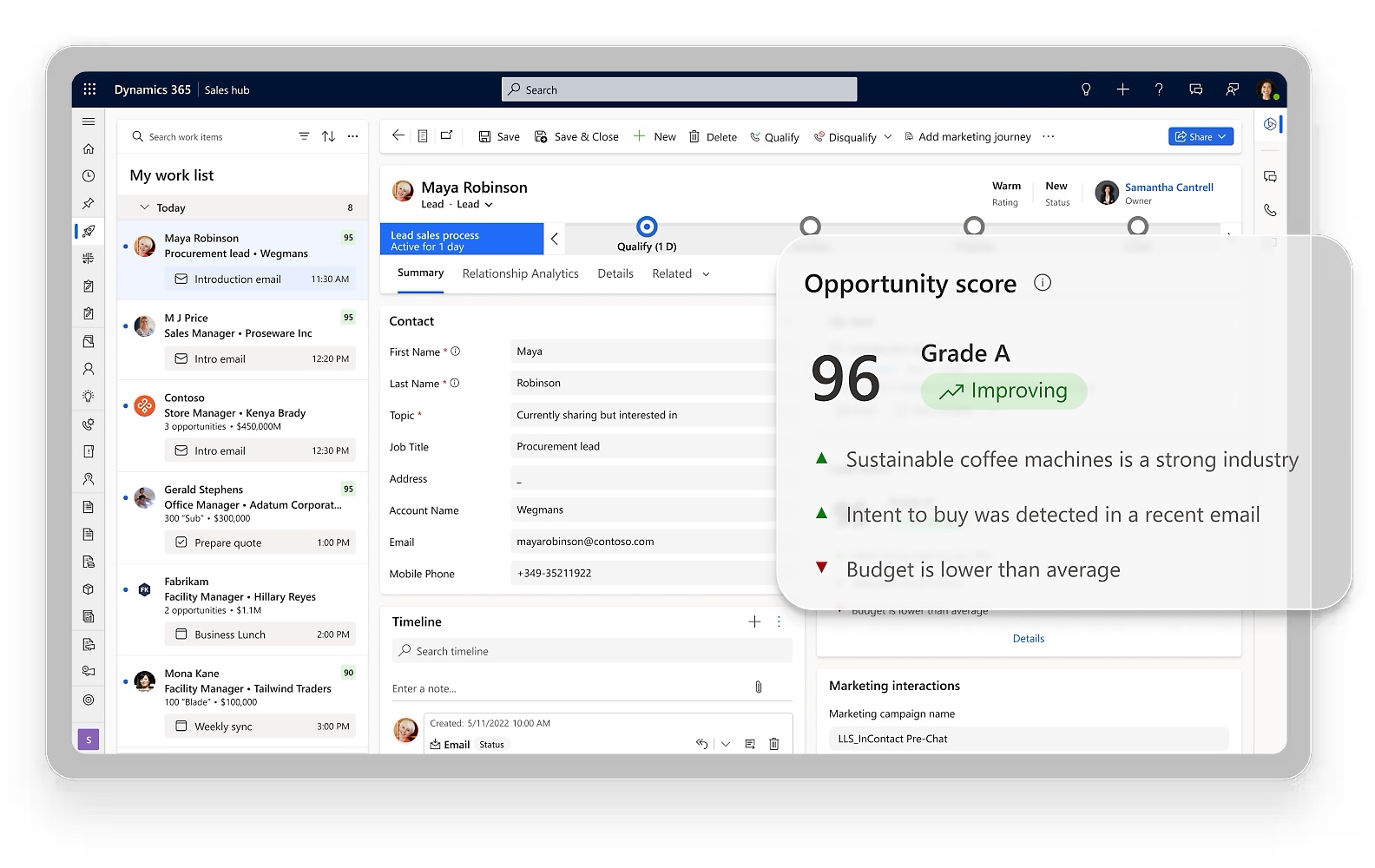 Dynamics 365 Sales