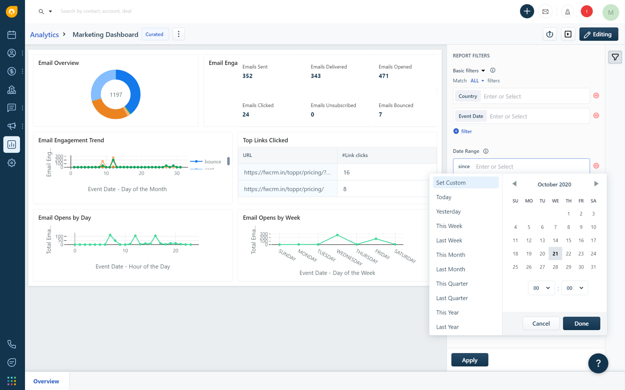 Freshsales interface