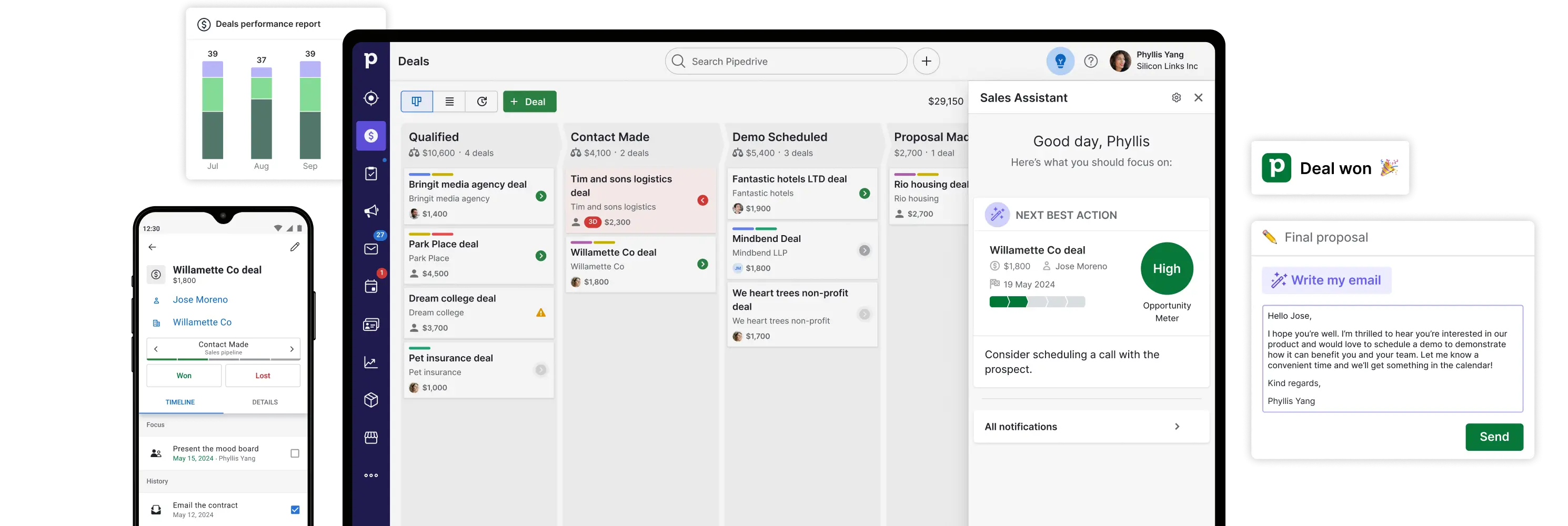 Pipedrive interface crm