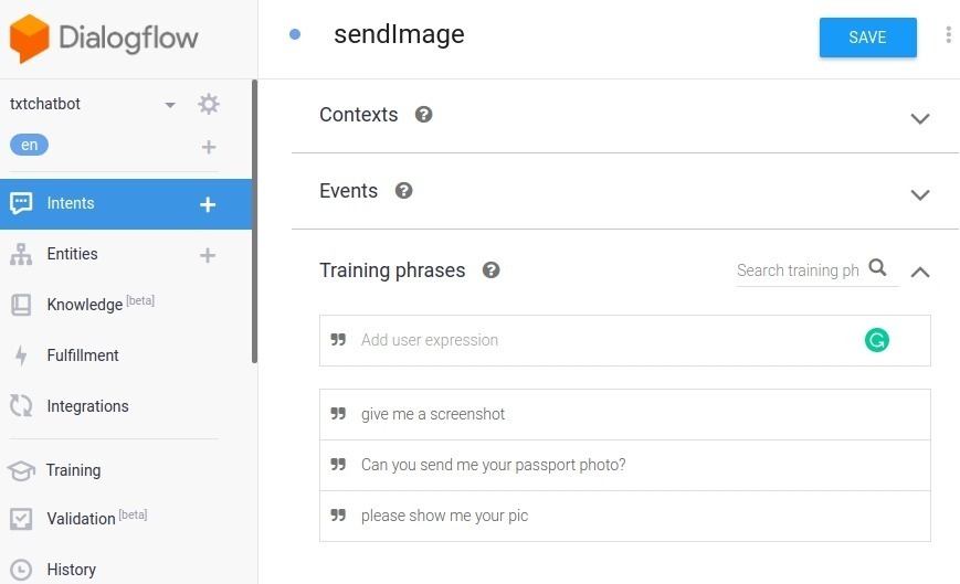 chatbot ia : dialogflow