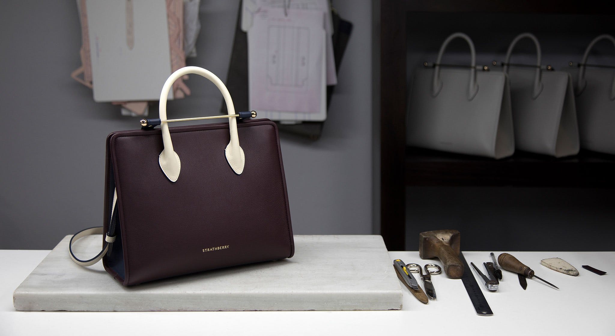 strathberry midi tote