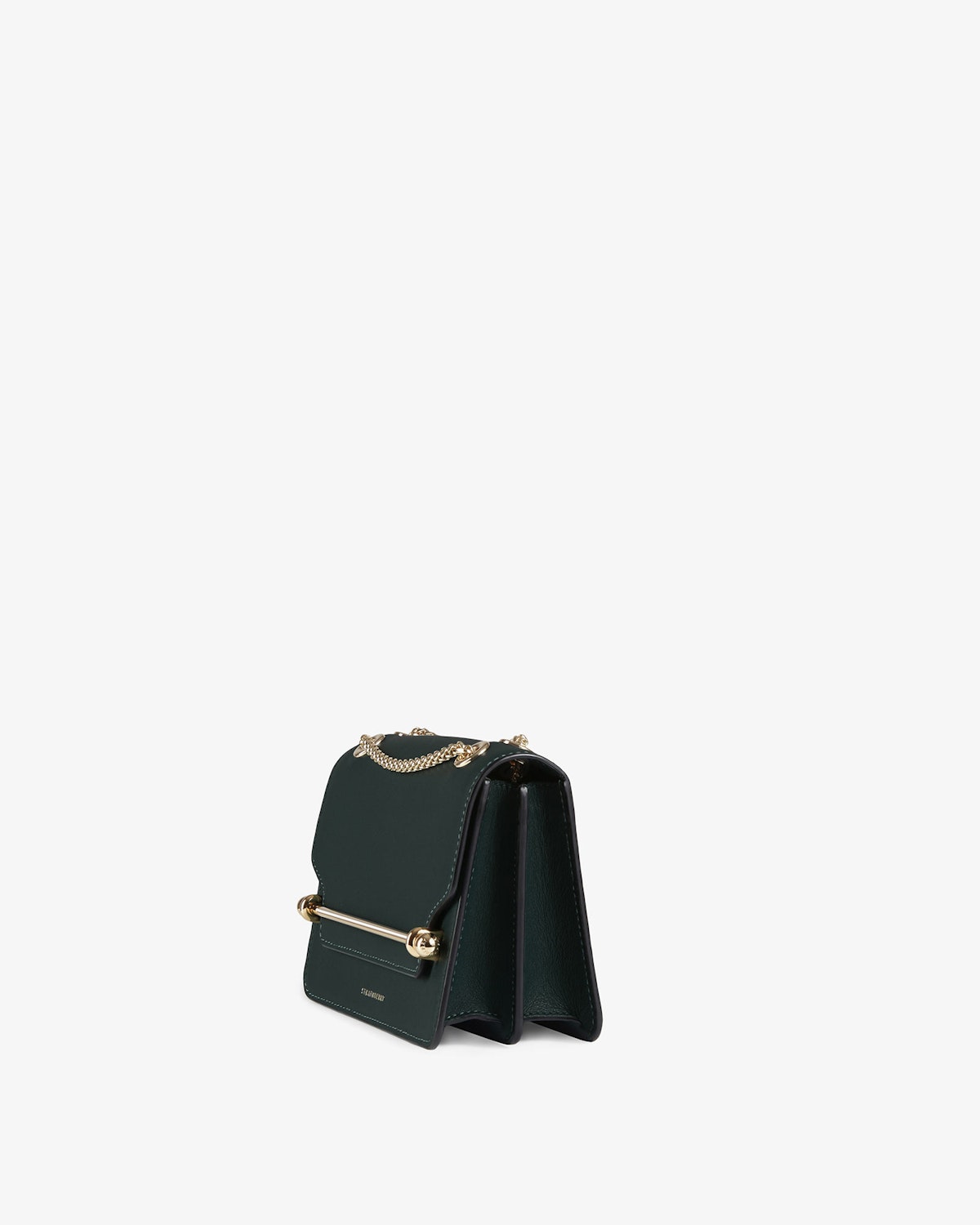 Strathberry - East/West Mini - Crossbody Leather Mini Handbag - Green ...