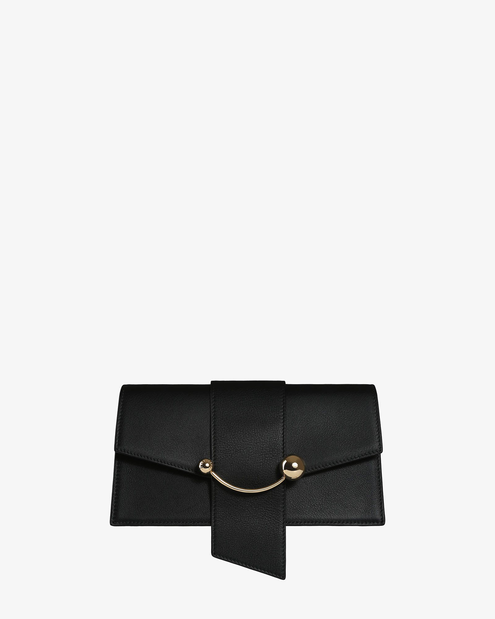 Strathberry - Mini Crescent - Leather Mini Shoulder Bag - Black