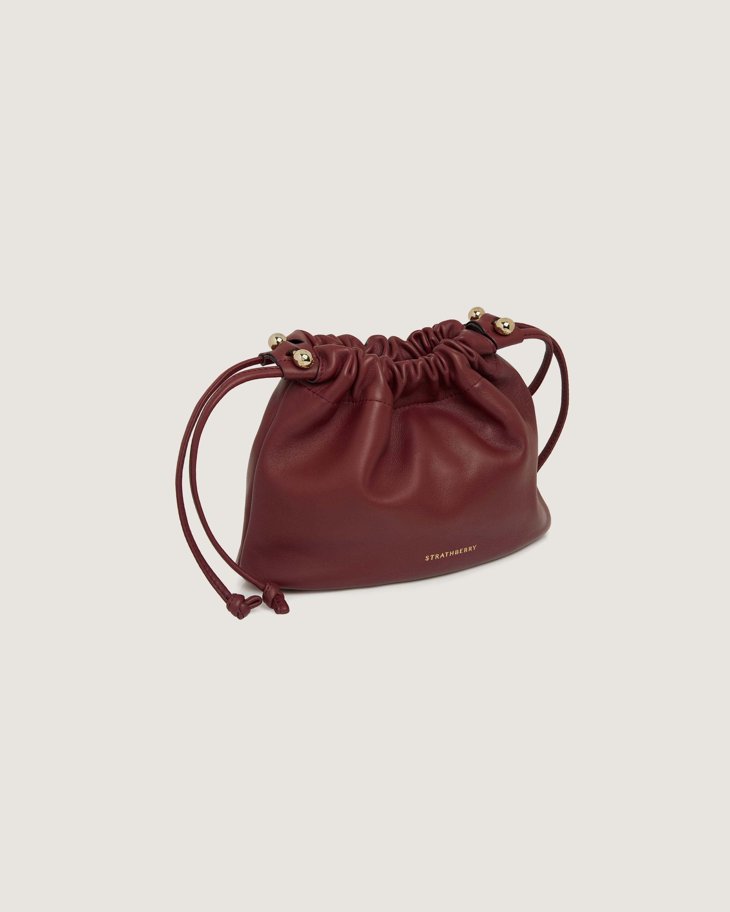 Strathberry - Charlotte Drawstring - Burgundy