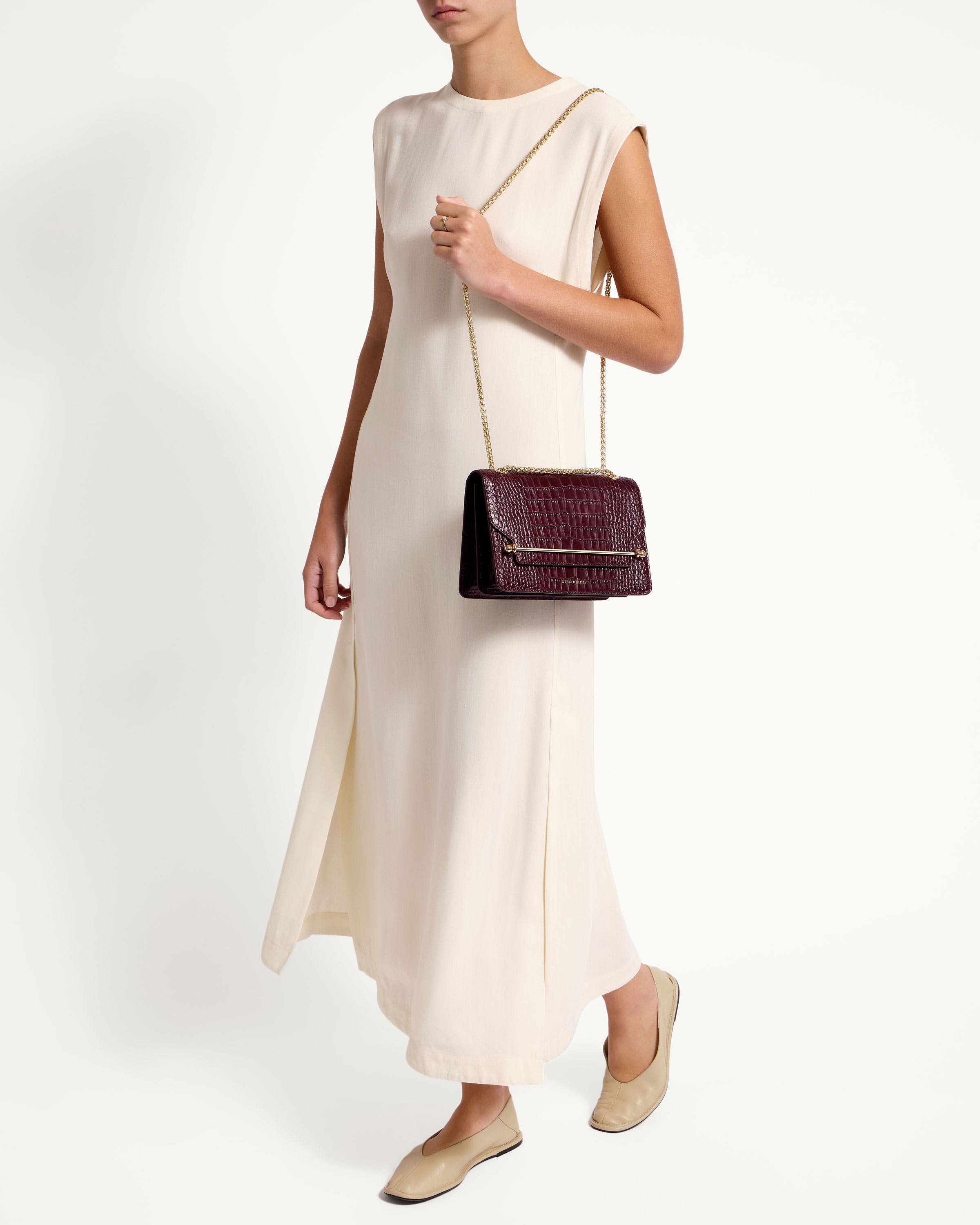 ショルダーバッグ・ポシェット ^LEATHERY^ Chain strap layered shopper bag BLACK LRBG4401BK 242BBAJ9D_10000_L_1.jpg?sw=