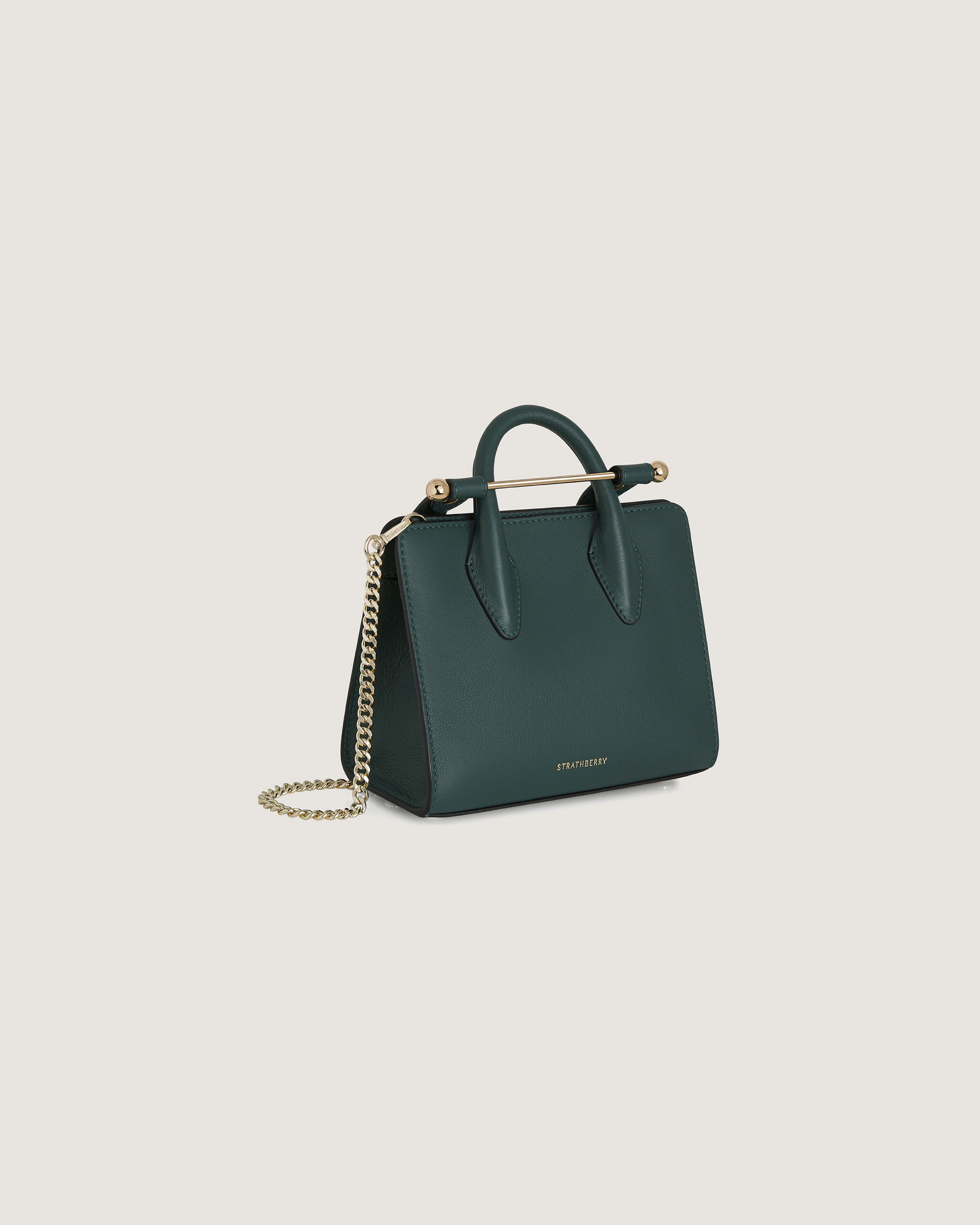 【英国王室御用達】STRATHBERRY ナノ トートバッグ ストラスベリー - Nano Tote - トップハンドルレザーミニトート