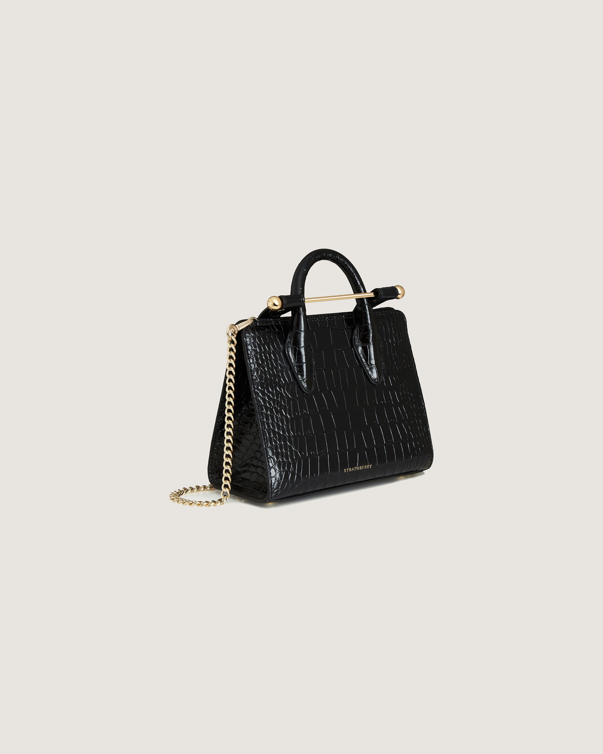 ストラスベリー - Nano Tote - トップハンドルレザーミニトート