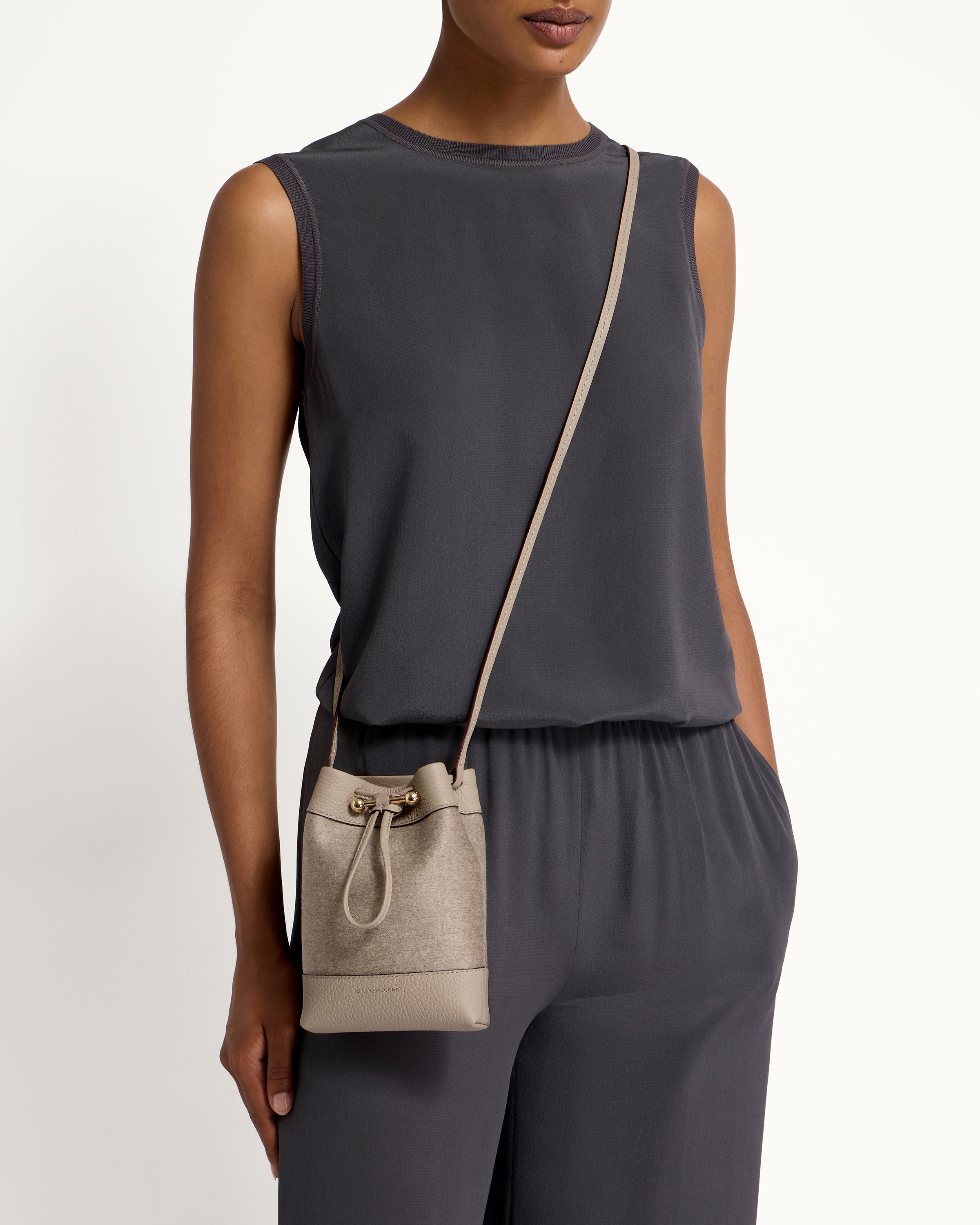 Strathberry - Osette Midi Pouch - Brown