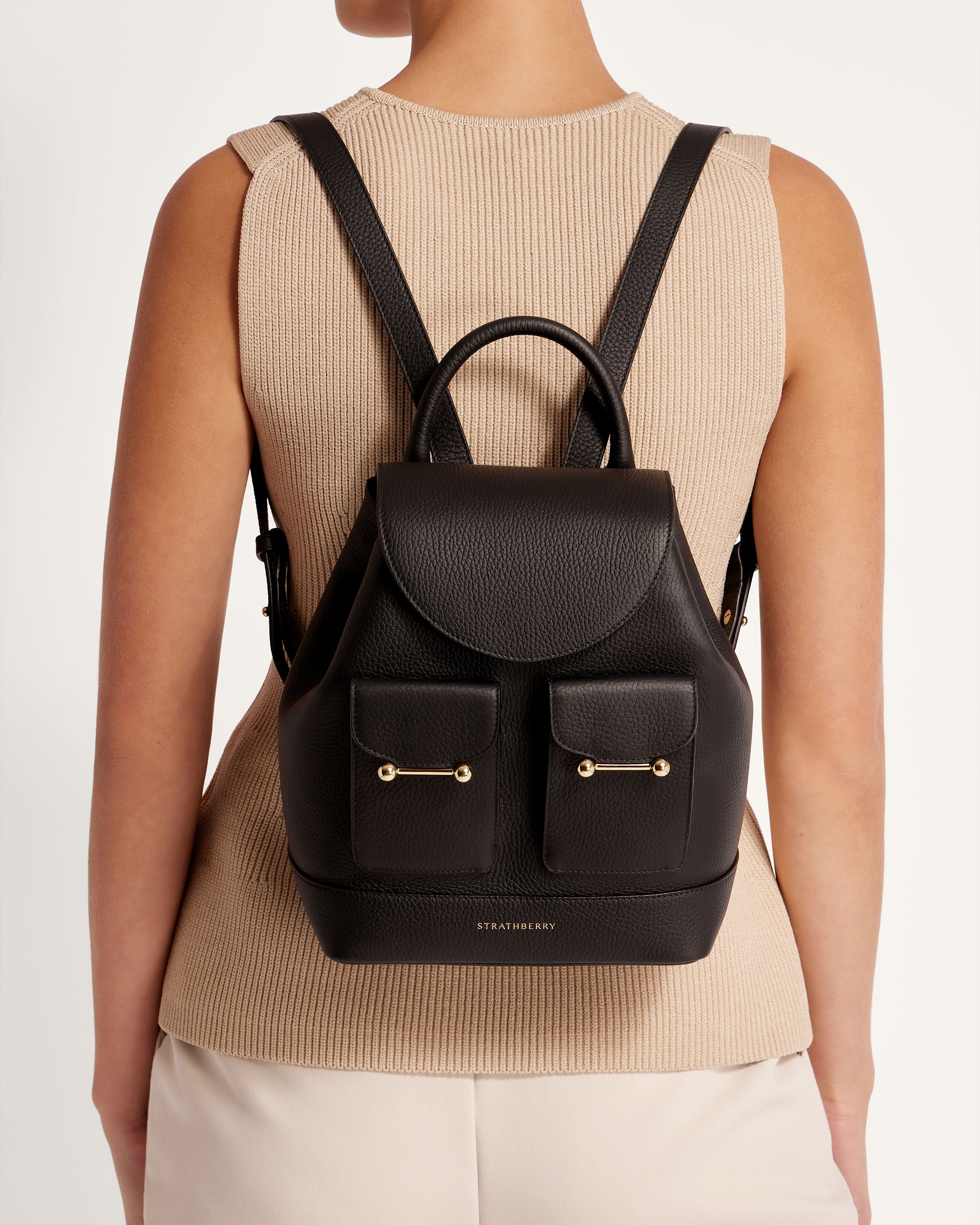 【STRATHBERRY】Osette Backpack オゼットバックパック ストラスベリー - Osette Backpack - 黒 | Strathberry 日本 / Japan