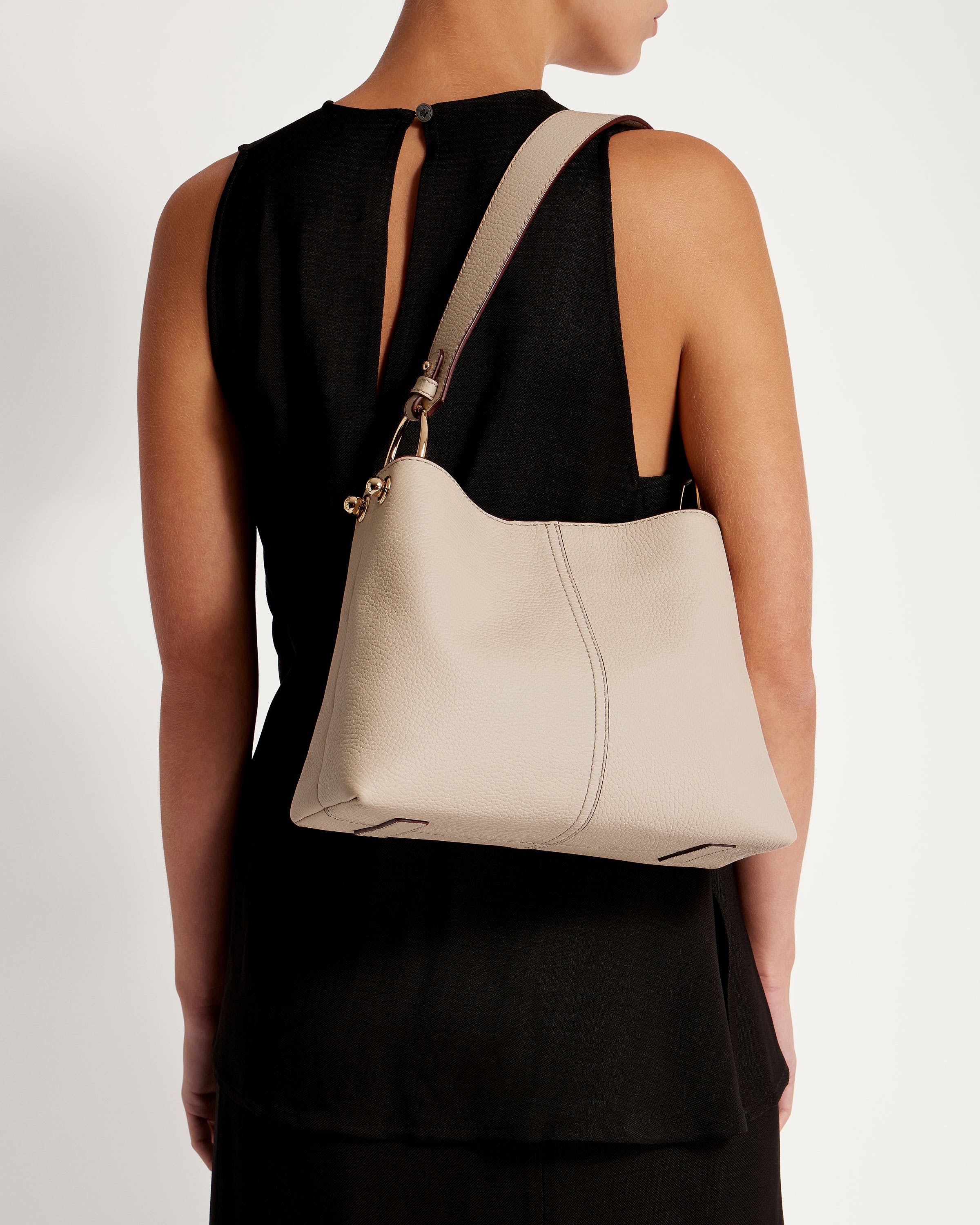 beige hobo bag