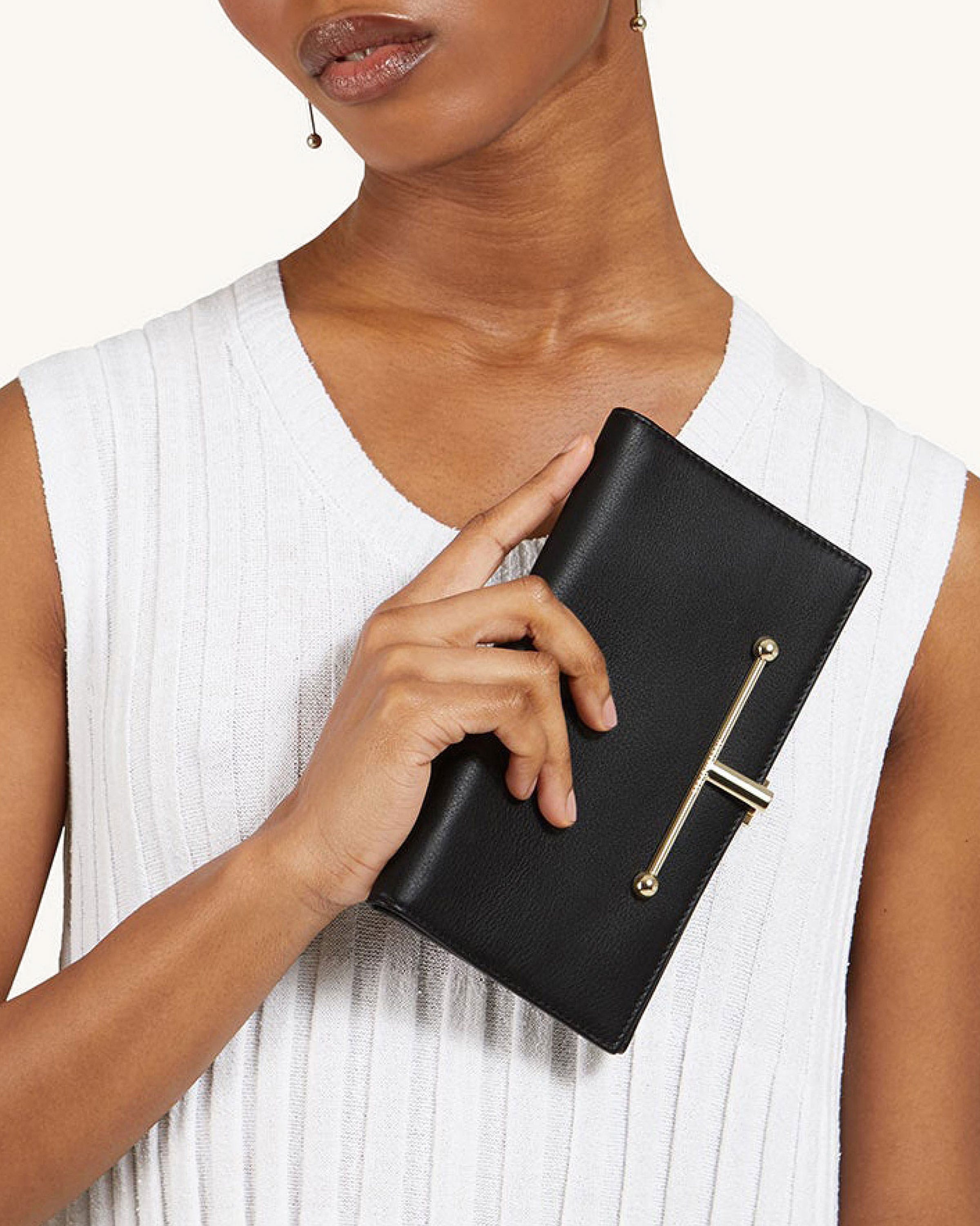 【STRATHBERRY】Melville Street Wallet コンパクトウォレット Strathberry - Melville Street Wallet - Black