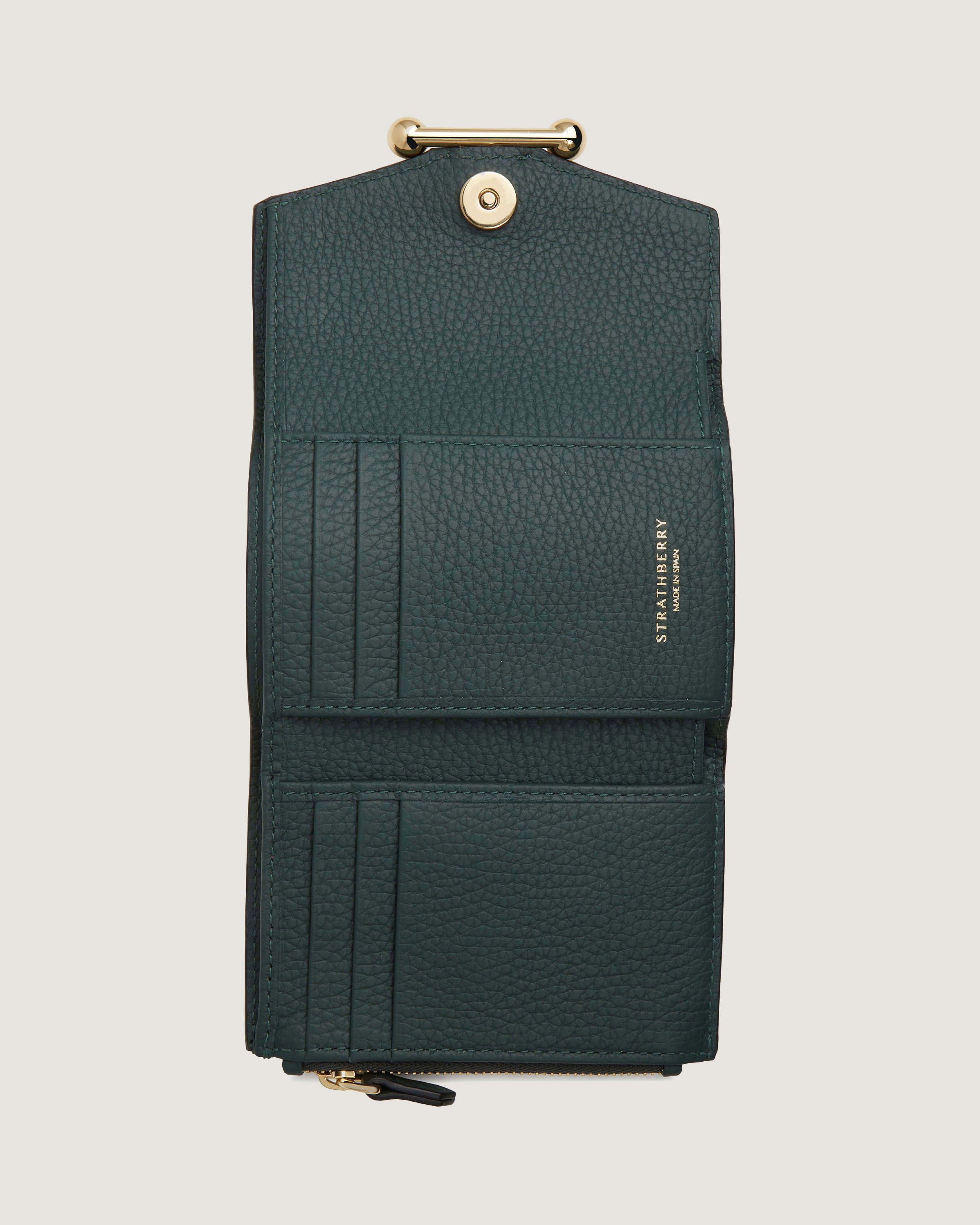 ストラスベリー - Mosaic Trifold Wallet - 緑 | Strathberry