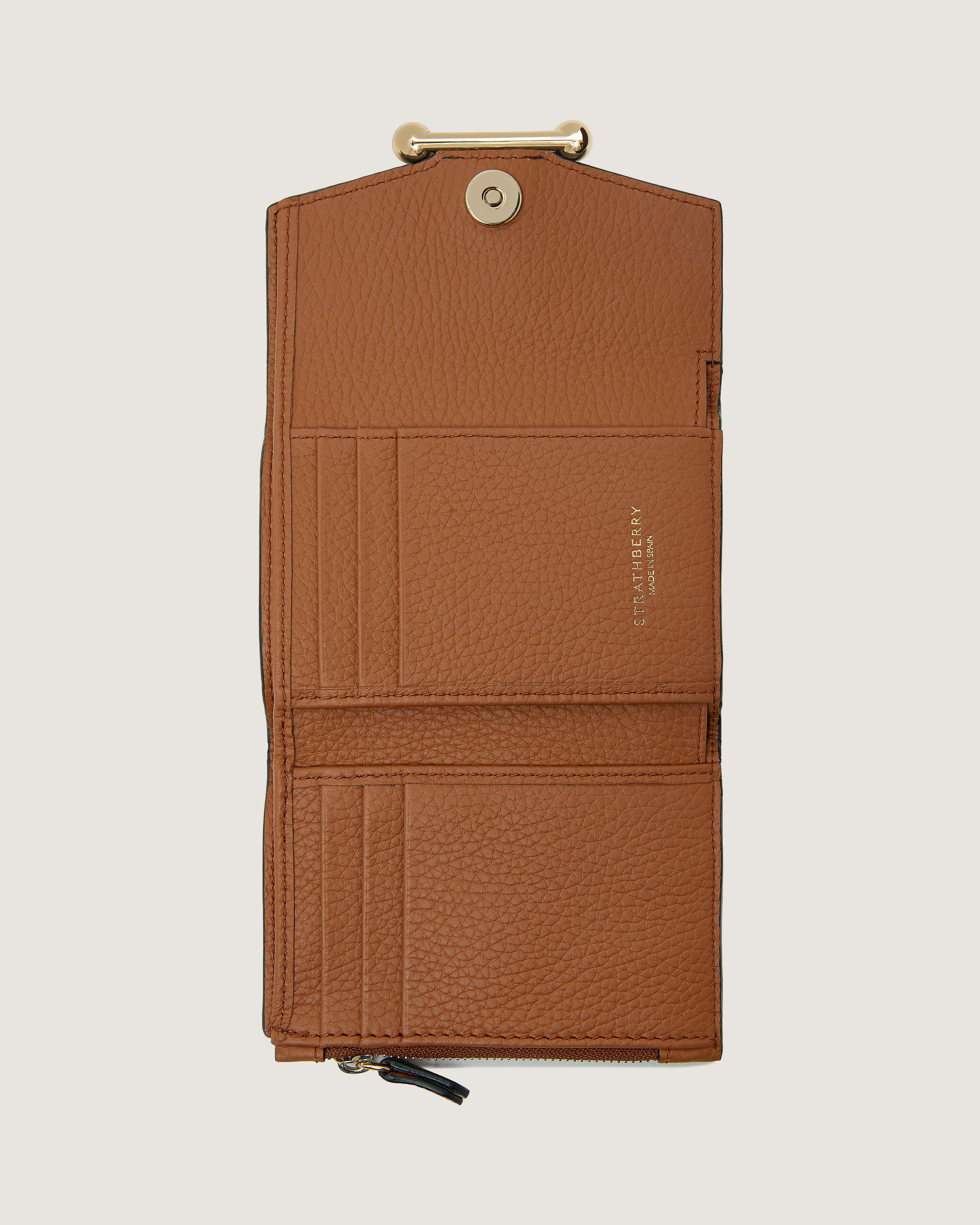 Strathberry - Mosaic Trifold Wallet - Tan