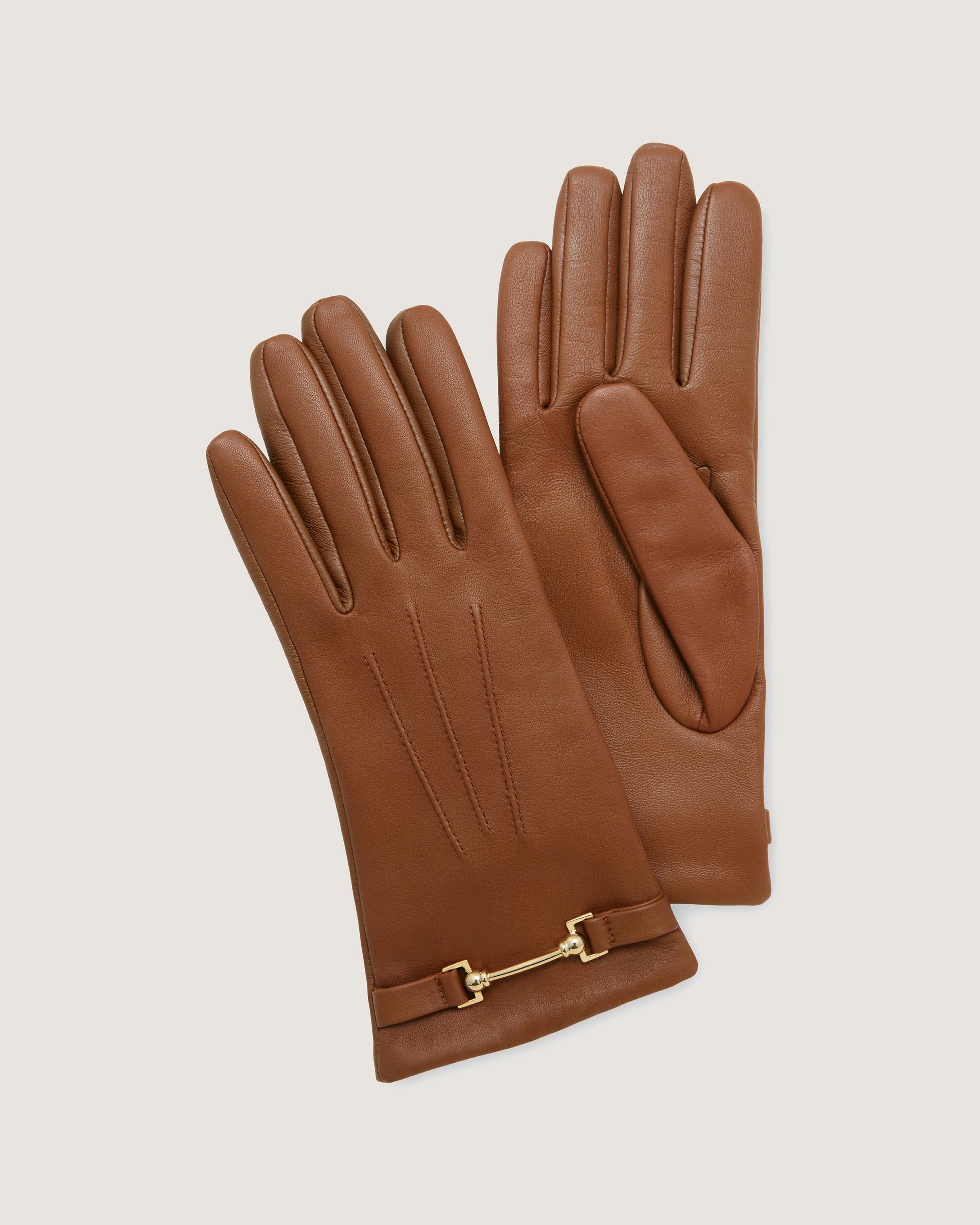 【国内発送】THE ROW 手袋 Lorella leather gloves Lorella leather gloves in green - The Row | Mytheresa