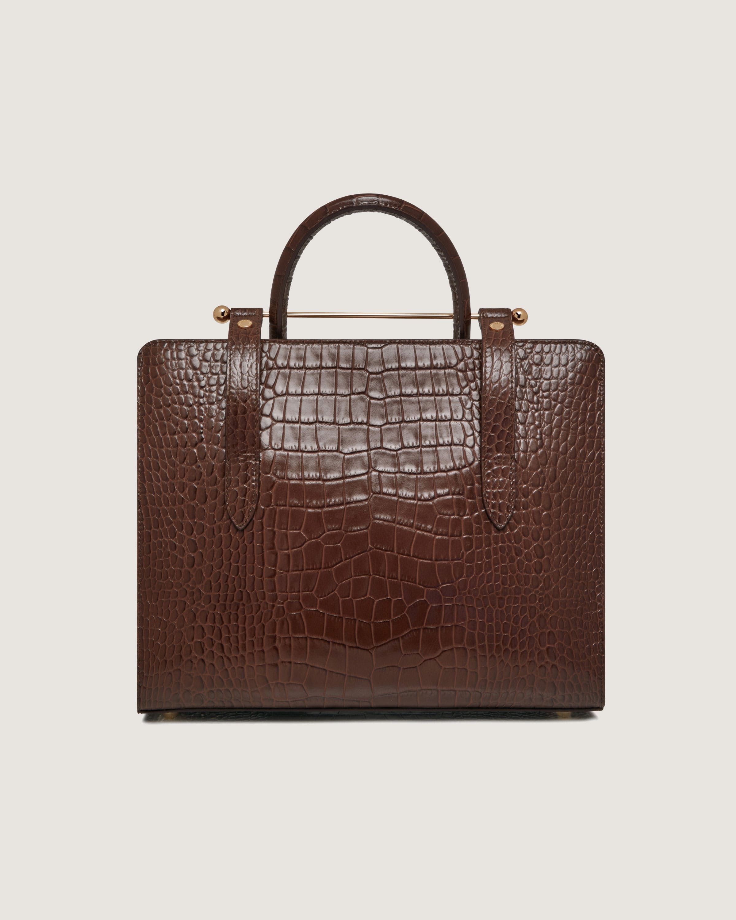 正規品　超美品　STRATHBERRY ショルダーバッグ ダークブラウン □新品□未使用□ STRATHBERRY ストラスベリー レザー チェーン