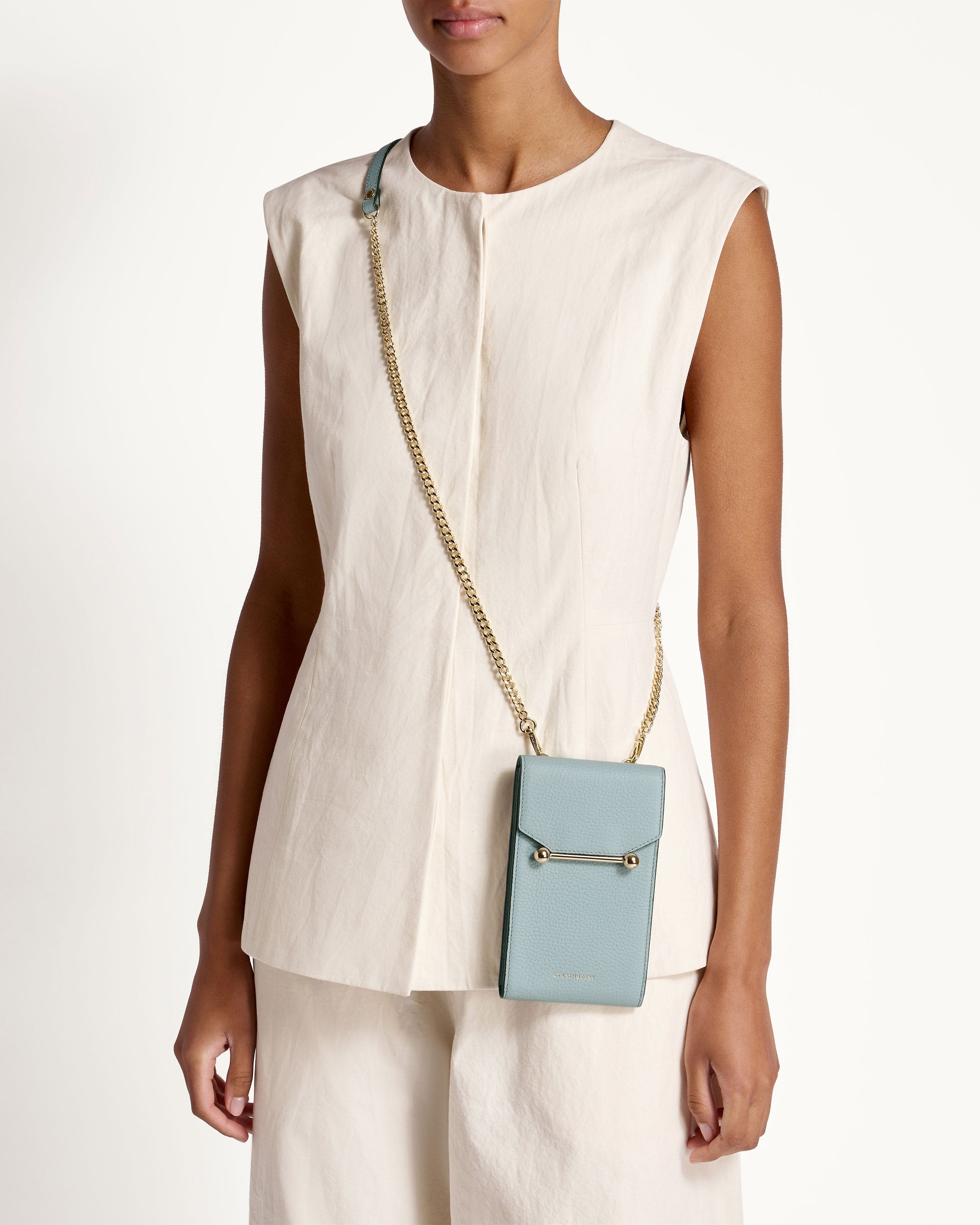 Strathberry - Mosaic Phone Pouch - Blue