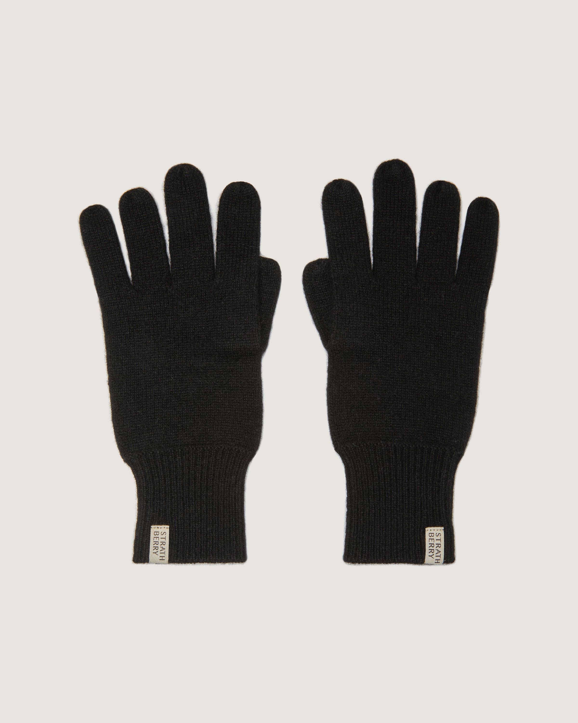 【関税&送料込】  Black Cashmere Gloves Strathberry - Westray Cashmere Gloves - Black