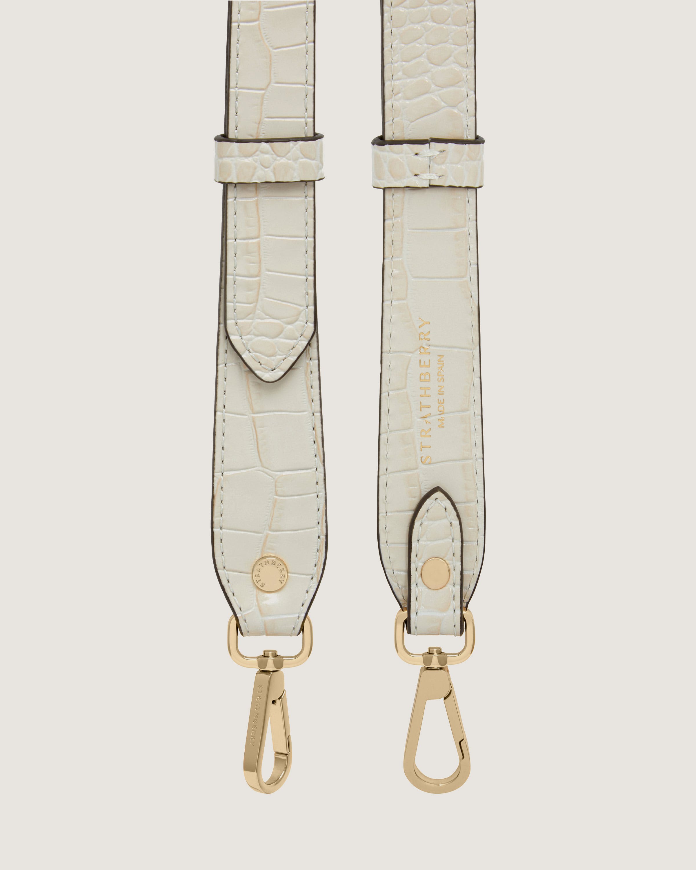 【STRATHBERRY】ADJUSTABLE LEATHER STRAP ストラップ Strathberry - Adjustable Leather Strap - Cream