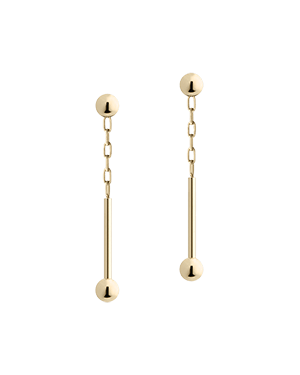 Drift Earrings | Gold Plated | BAR Jewellery