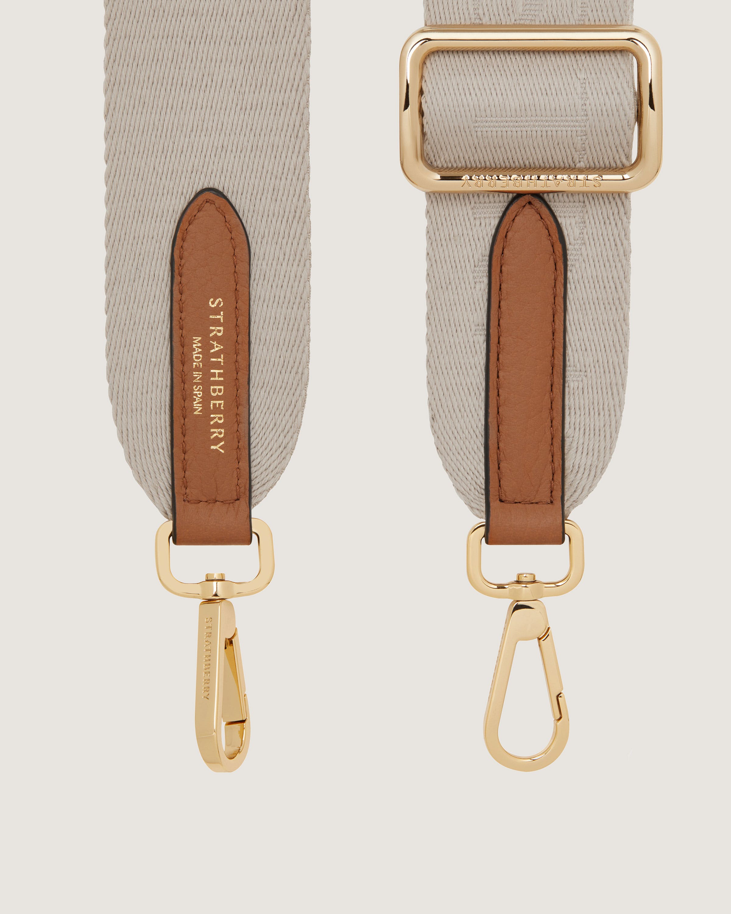 Strathberry - Adjustable Webbing Strap - Natural
