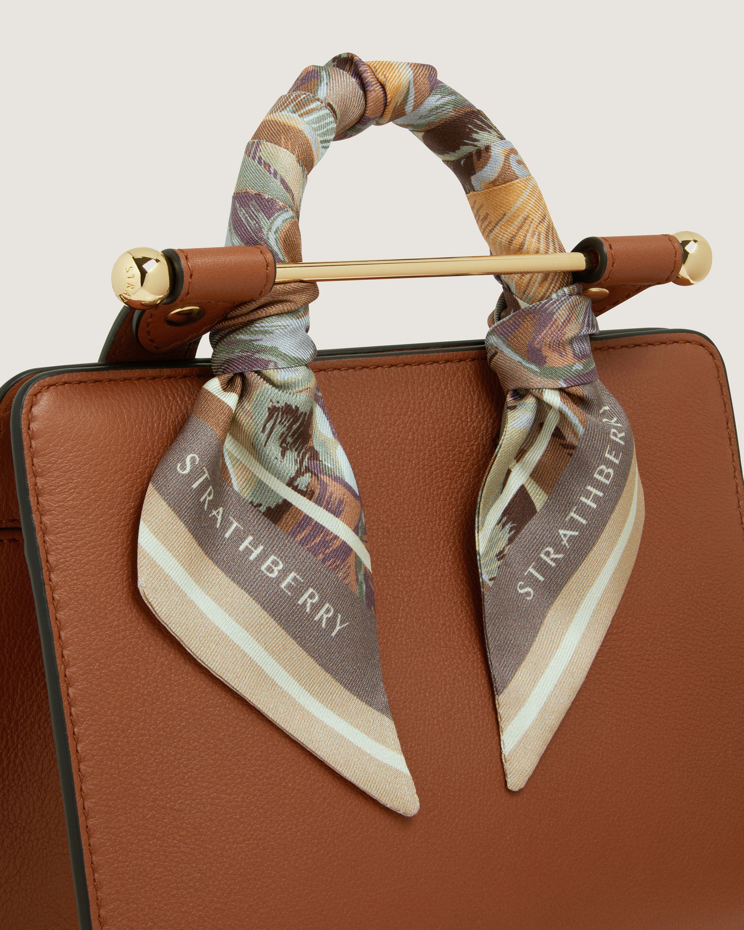 ストラスベリー - Silk Skinny Scarf - ナチュラルな色