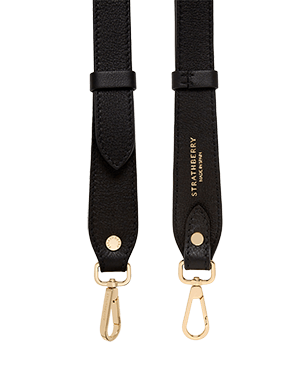 ストラスベリー - Adjustable Leather Strap - 黒 | Strathberry