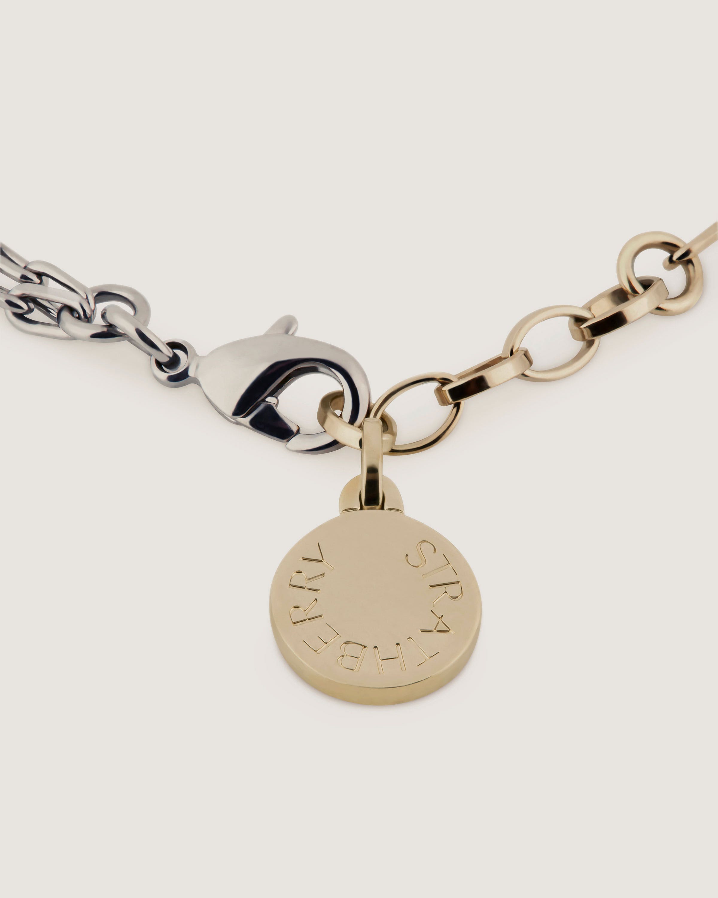 ストラスベリー - T Bar Dual Chain Bracelet - ゴールド