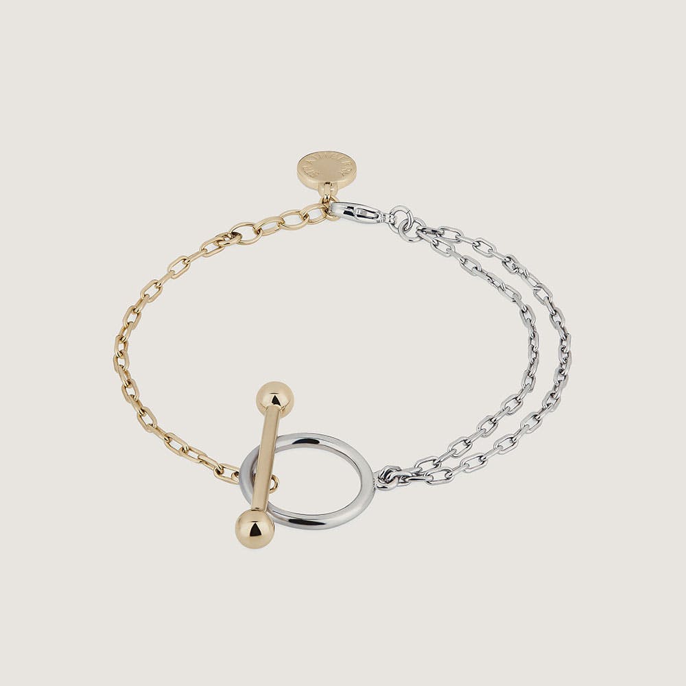 【STRATHBERRY】MUSIC BAR BRACELET ブレスレット スモール 金 ストラスベリー - Music Bar Bracelet - ゴールド | Strathberry