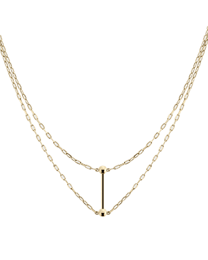う*め様 CURVE BAR NECKLACE　（アンティーク） cement curve-bar necklace | Taiga Okuyama