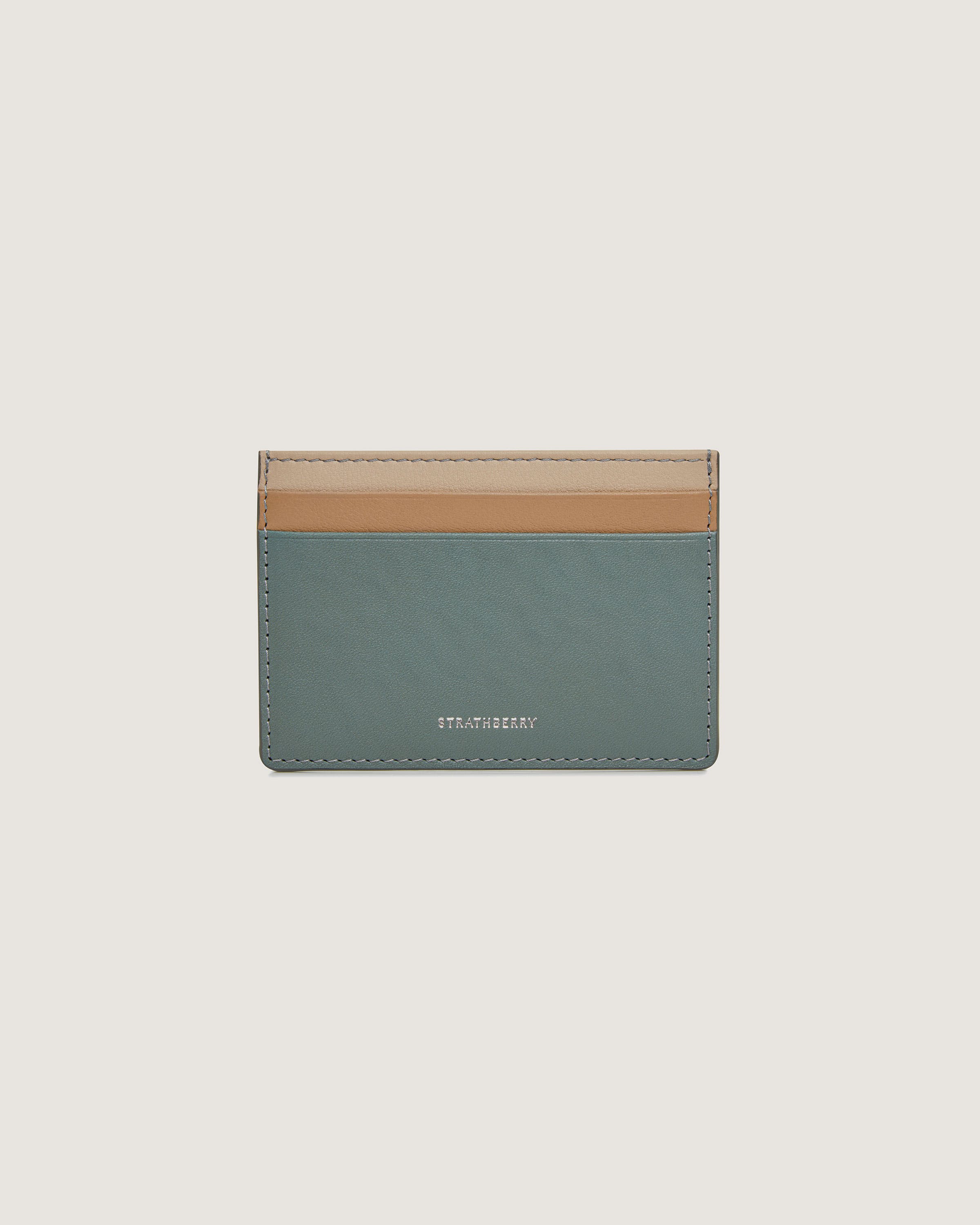 Strathberry - Cardholder - Blue / Natural / Beige