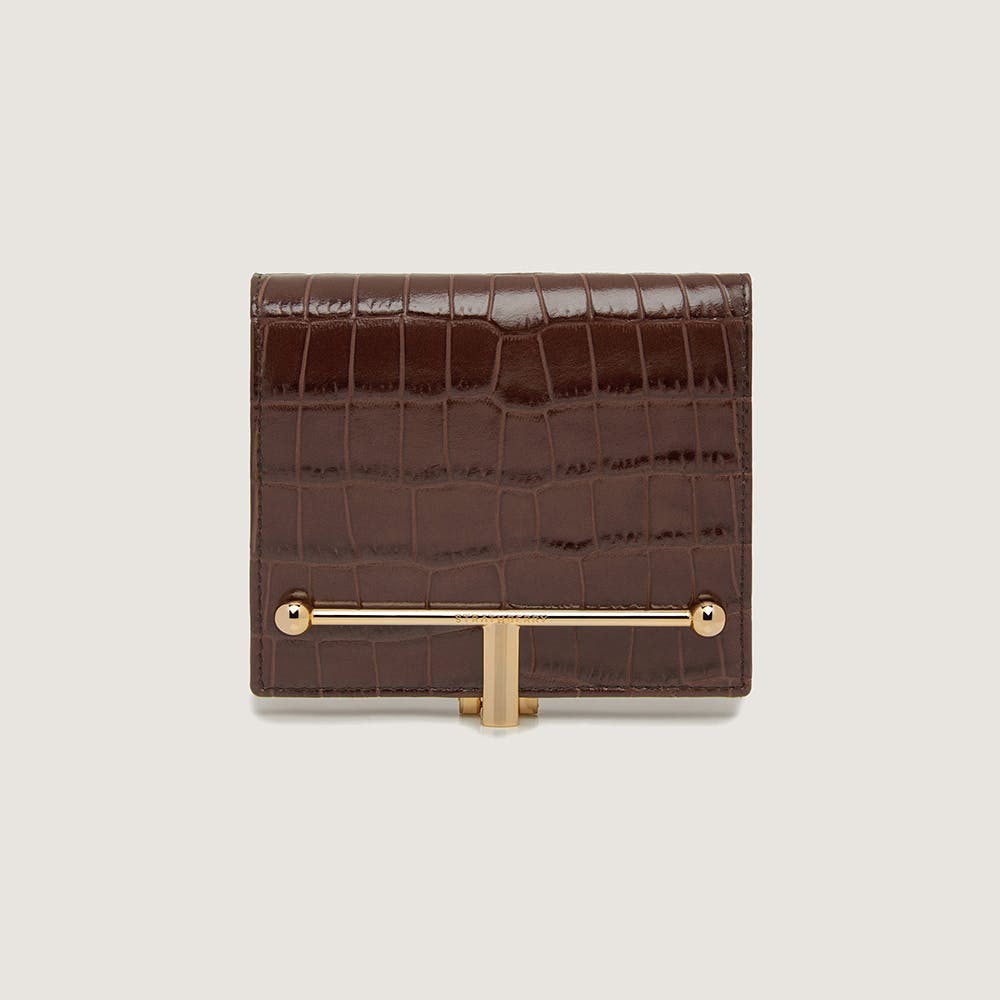 Tシャツ・カットソー DAKS Brown pattern crocodile leather wallet DBWA4E726W3 $_57.JPG?set_id=880000500F
