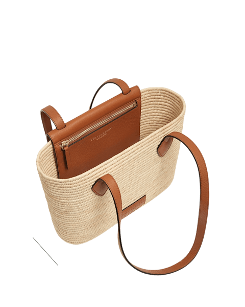 【英国王室御用達ブランド】 THE STRATHBERRY BASKET(Small） The Strathberry Basket (Small) - Tan