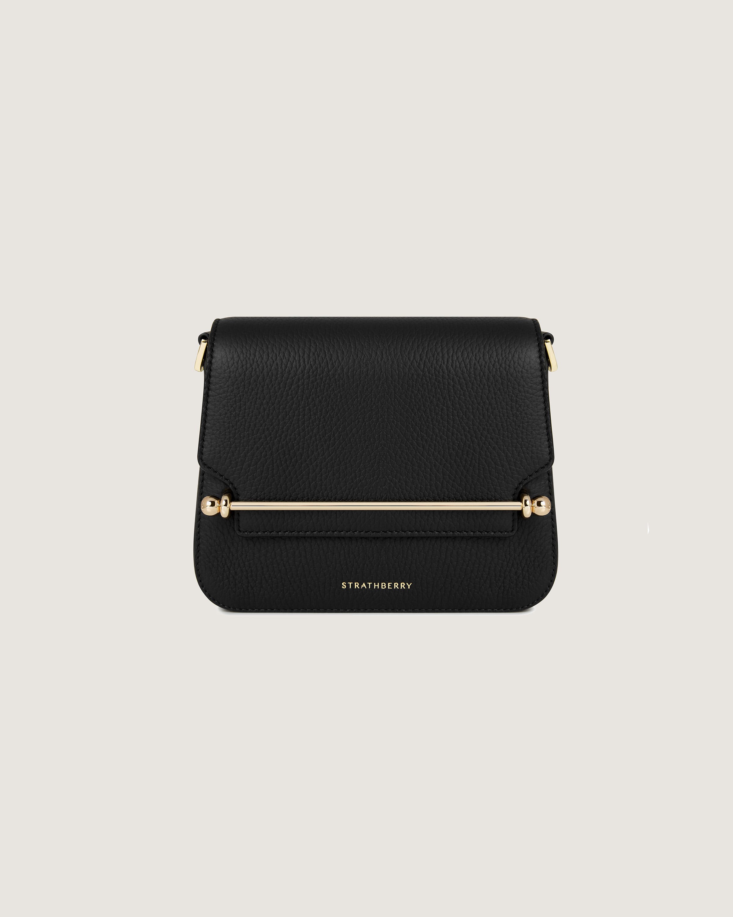 Strathberry - Ace Mini - Crossbody Leather Mini Handbag - Black