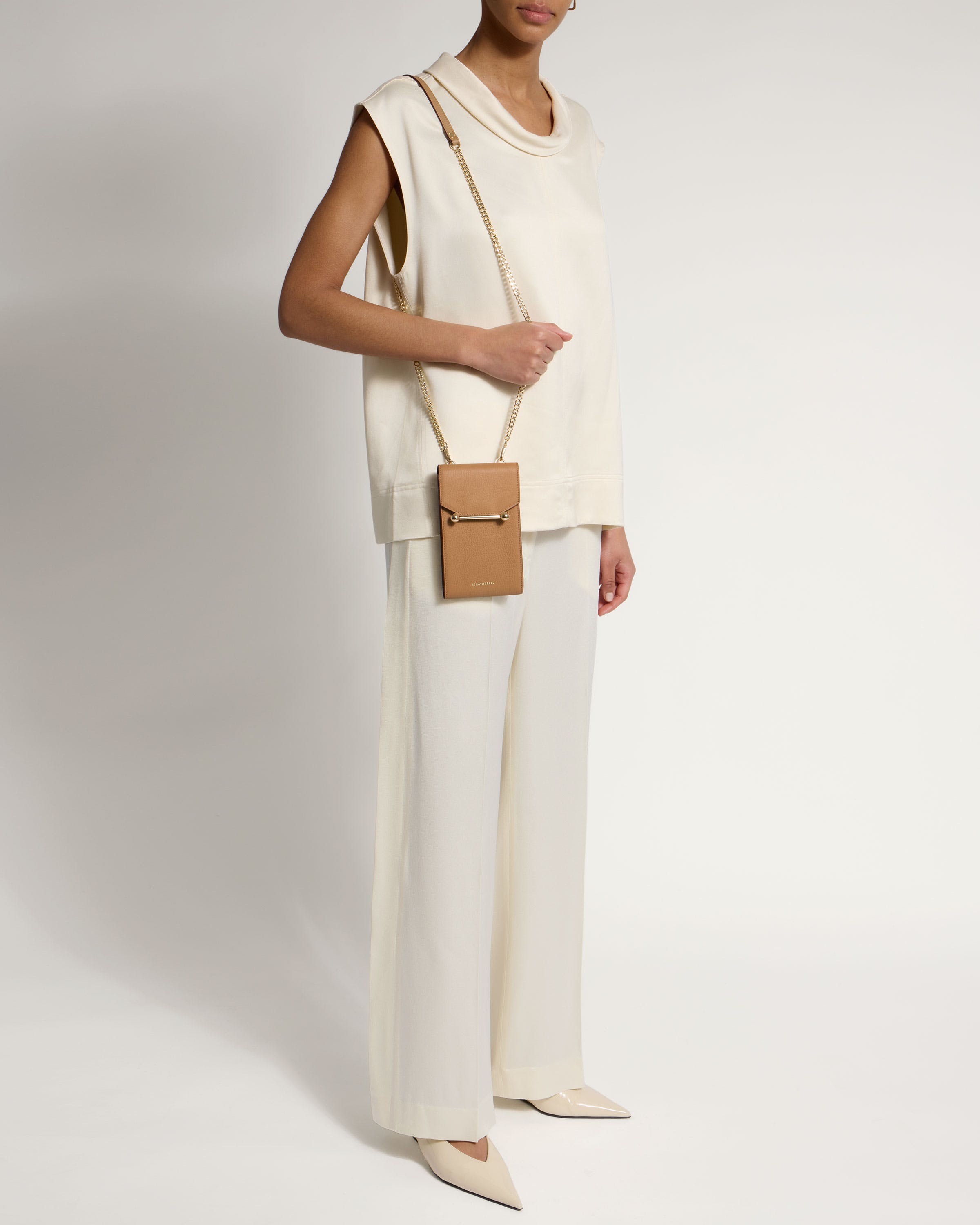 Strathberry - Mosaic Phone Pouch - Beige