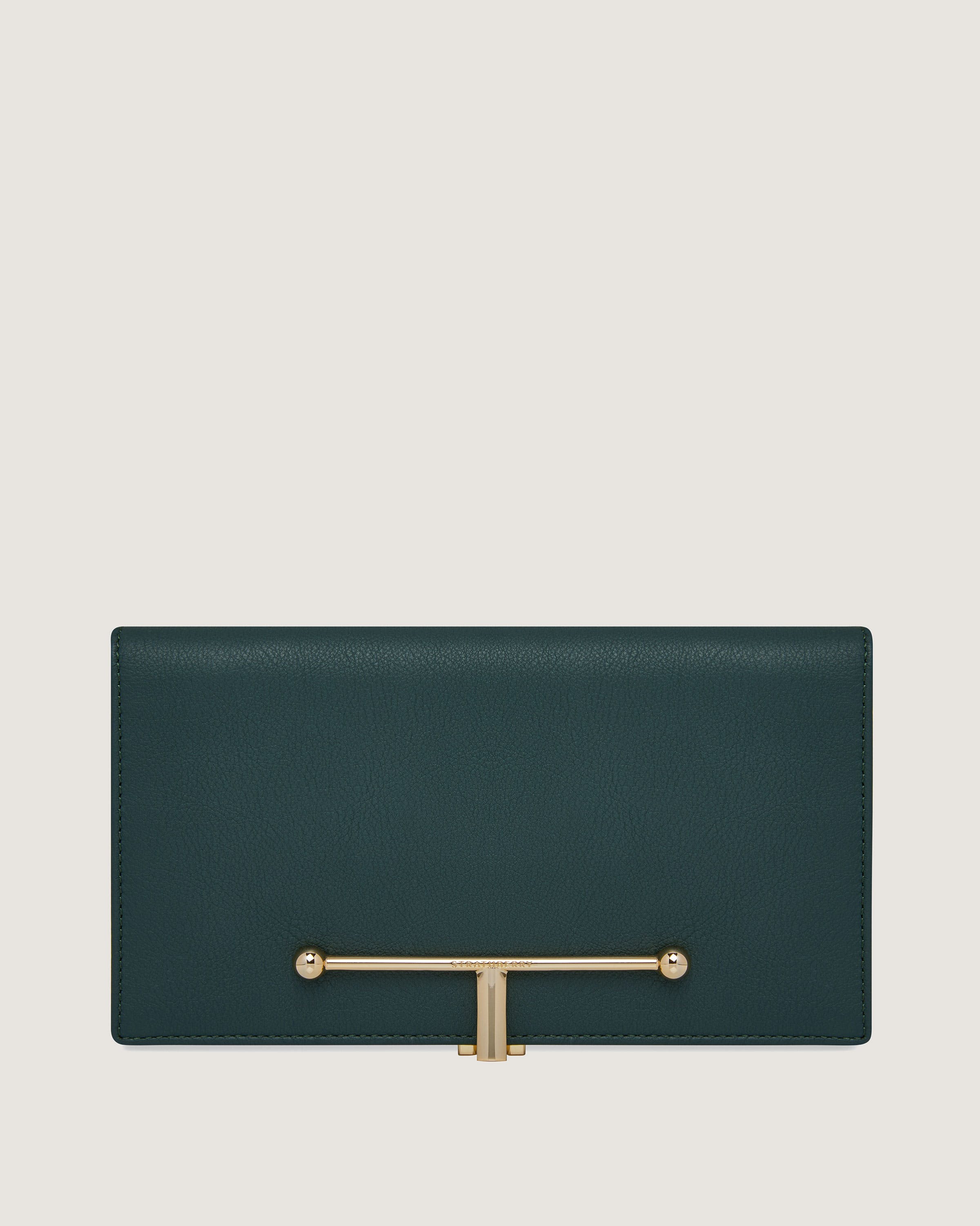 ■STRATHBERRY■ストラスベリーLARGE MELVILLE STREET WALLET Strathberry - Large Melville Street Wallet - Green